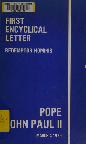 Copertina di Encyclical Redemptor hominis of the Supreme Pontiff John Paul II