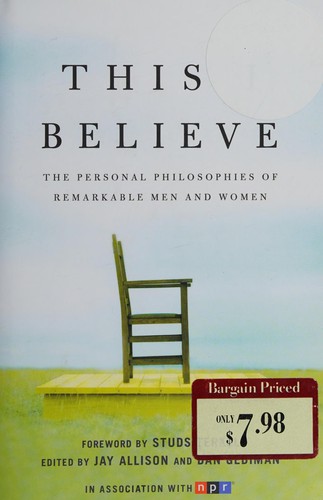 Copertina di This I believe