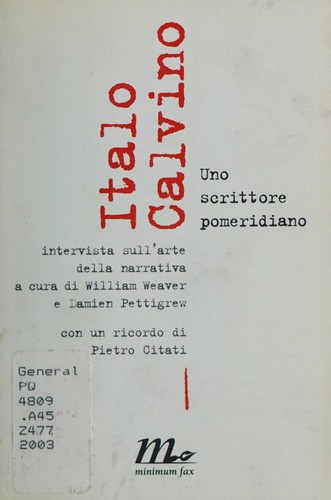 Copertina di Uno scrittore pomeridiano