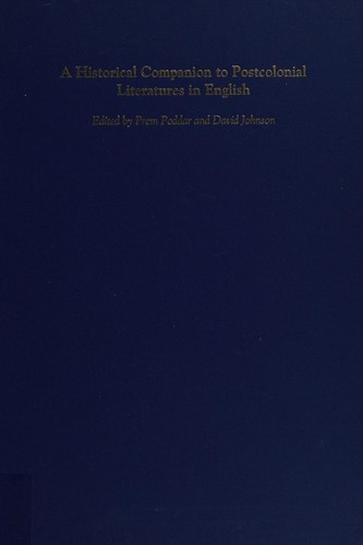 Copertina di A historical companion to postcolonial literatures in English