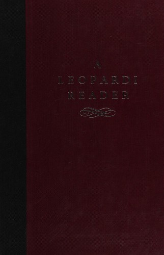 Copertina di A Leopardi reader