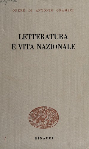 Copertina di Letteratura e vita nazionale. --