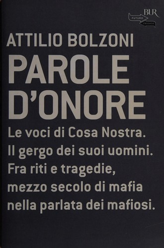 Copertina di Parole d'onore