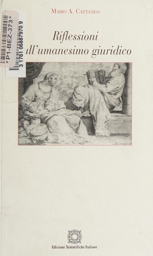 Copertina di Riflessioni sull'umanesimo giuridico