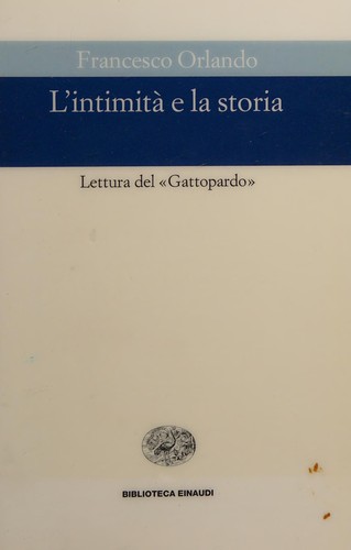 Copertina di L' intimità e la storia