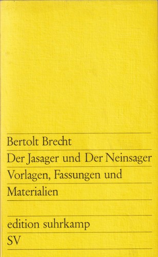Copertina di Der Jasager und der Neinsager
