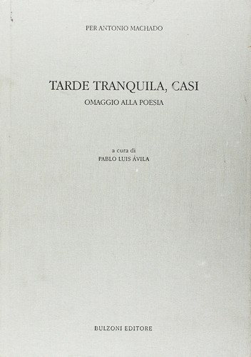 Copertina di Tarde tranquila, casi