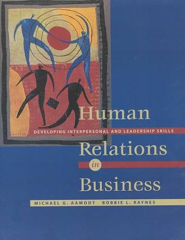 Copertina di Human relations in business