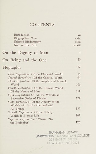 Copertina di On the dignity of man