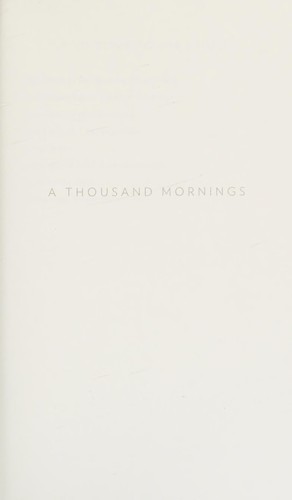 Copertina di A thousand mornings