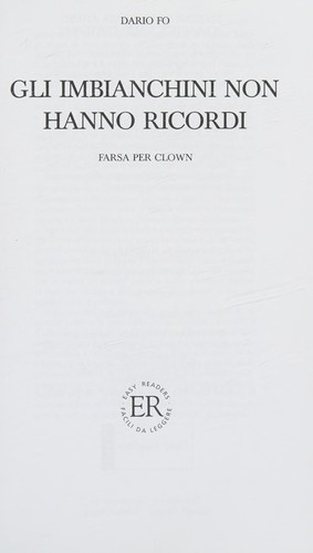 Copertina di Gli Imbianchini Non Hanno Ricordi (Facili Letture)