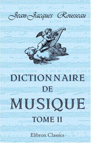 Copertina di Dictionnaire de musique