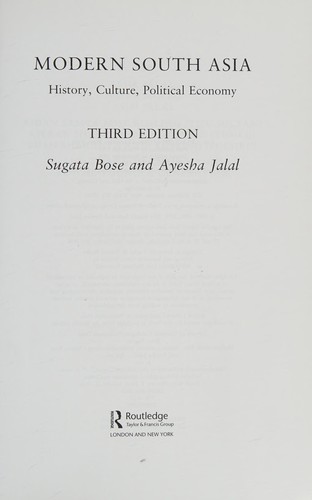 Copertina di Modern South Asia