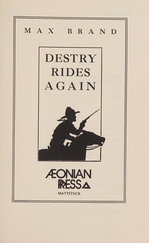 Copertina di Destry rides again
