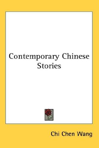 Copertina di Contemporary Chinese Stories