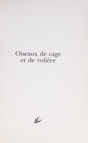 Copertina di Oiseaux de cage et de volière