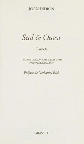 Copertina di South and west