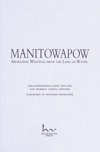 Copertina di Manitowapow
