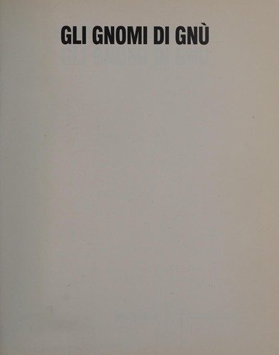 Copertina di Gli gnomi di gnù