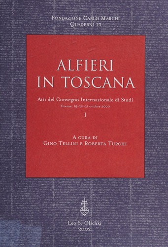 Copertina di Alfieri in Toscana
