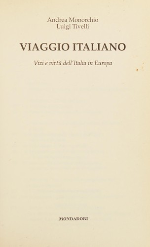 Copertina di Viaggio italiano