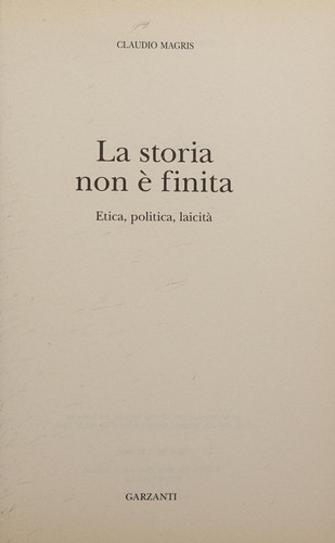 Copertina di La storia non è finita