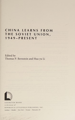 Copertina di China learns from the Soviet Union, 1949-present