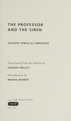 Copertina di The professor and the siren