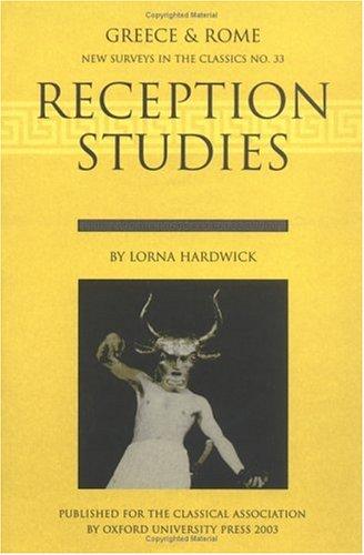 Copertina di Reception Studies (New Surveys in the Classics)