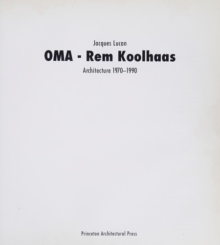 Copertina di OMA-Rem Koolhaas