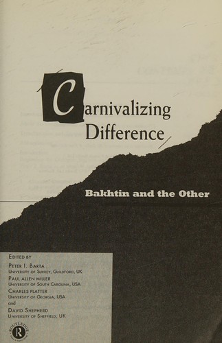 Copertina di Carnivalizing difference