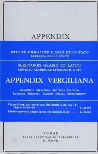 Copertina di Appendix Vergiliana
