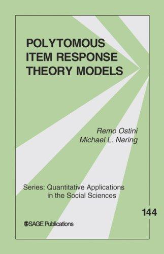 Copertina di Polytomous item response theory models