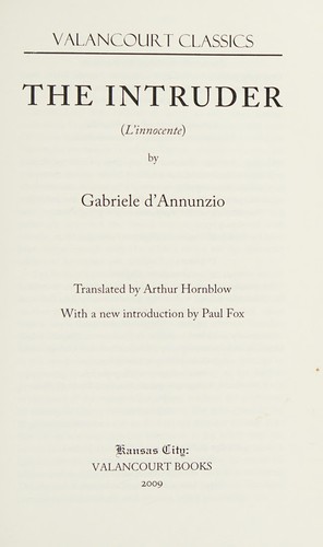 Copertina di The intruder (L'innocente)
