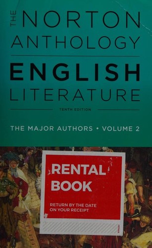 Copertina di The Norton Anthology of English Literature -- The Major Authors -- Tenth Edition -- Volume 2
