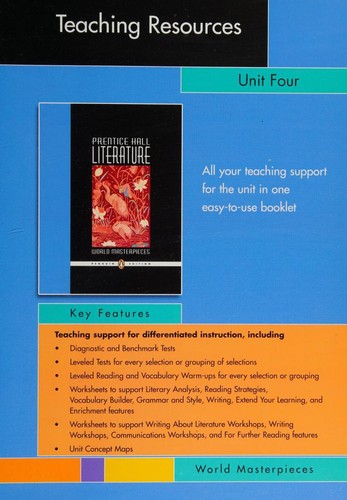 Copertina di Teaching Resources -- Unit 4 -- Classical Civilizations -- World Masterpieces
