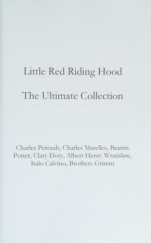 Copertina di Little Red Riding Hood