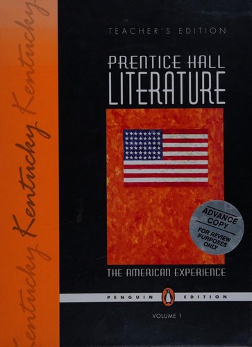 Copertina di Prentice Hall Literature for Tennessee -- The American Experience, Volume 1