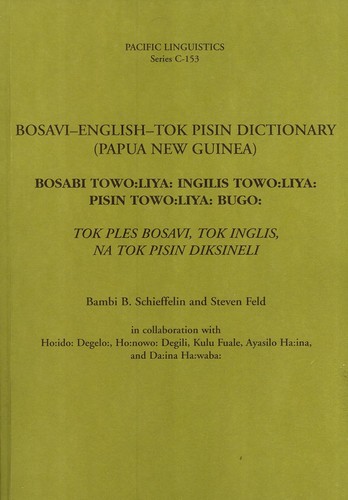 Copertina di Bosavi-English-Tok Pisin dictionary (Papua New Guinea) =