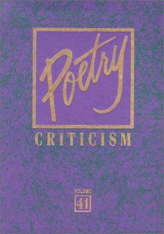 Copertina di Poetry Criticism
