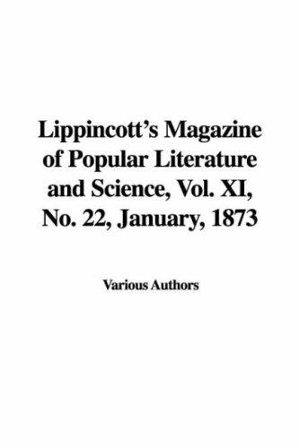 Copertina di Lippincott's Magazine of Popular Literature and Science, Vol. XI, No. 22, January, 1873