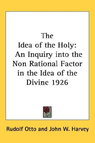 Copertina di The idea of the holy