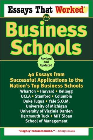 Copertina di Essays that worked for business schools