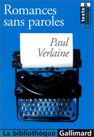 Copertina di Romances sans paroles