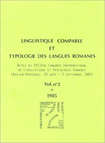 Copertina di Linguistique comparée et typologie des langues romanes