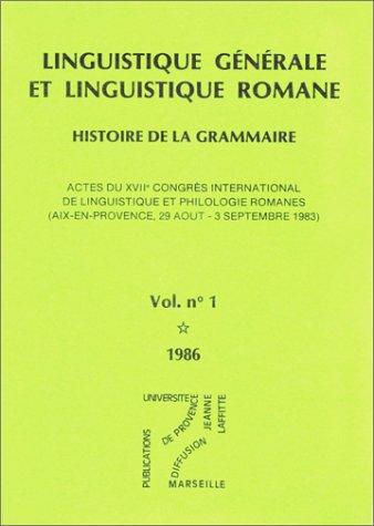 Copertina di Linguistique générale et linguistique romane