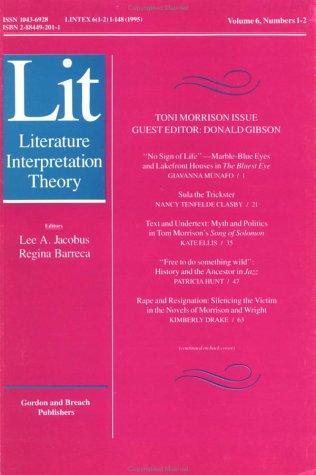 Copertina di Toni Morrison