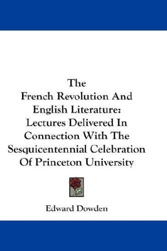 Copertina di The French Revolution and English literature