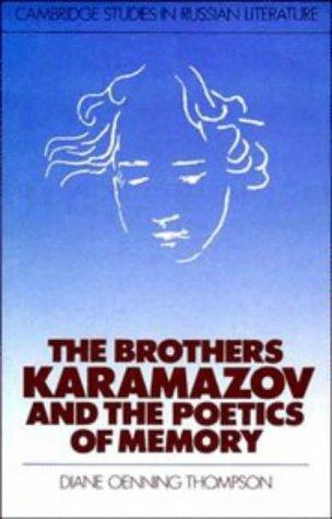 Copertina di The brothers Karamazov and the poetics of memory
