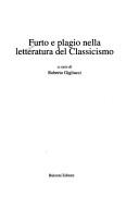Copertina di Furto e plagio nella letteratura del classicismo